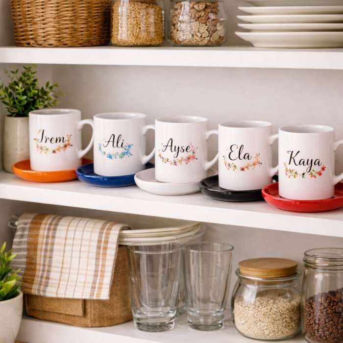 Sublimasyon Kahve Fincanı Tabaklı - 11