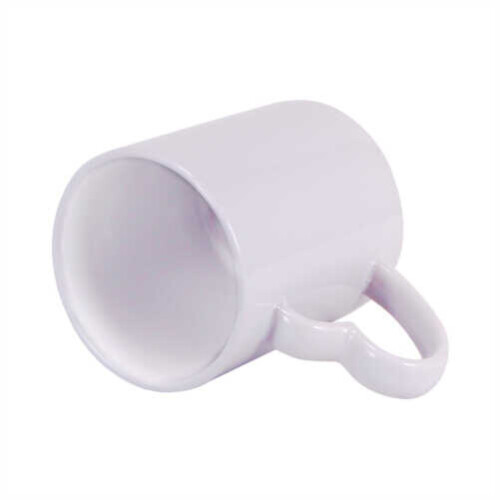 Sublimasyon Kalp Kulplu Beyaz İthal Kupa - (1)