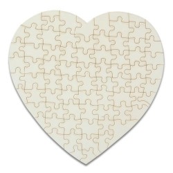 Sublimasyon Kalpli Puzzle 75 Parça Özel - 