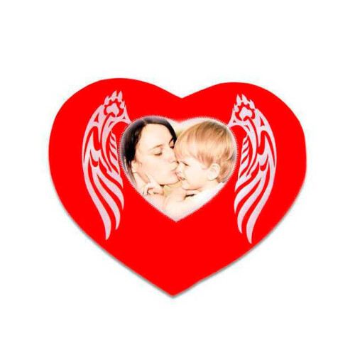 Sublimasyon Kanatlı Taşlı Kalp Kılıf - 