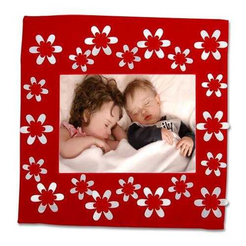 Sublimasyon Kare Çiçekli Kırmızı 40 cm Yastık Kılı - 2