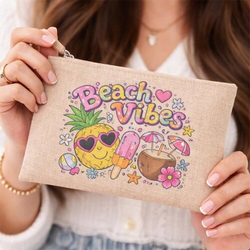 Sublimasyon Keten El Cüzdanı 20x25 - (1)