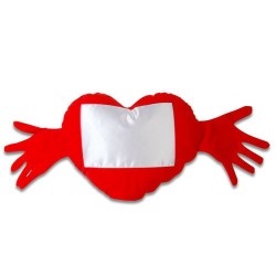 Sublimasyon Kırmızı Kalpli Kollu Kılıf - 1