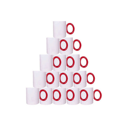 Süblimasyon Kırmızı Yuvarlak Saplı Kupa UC Kutusuz - 2