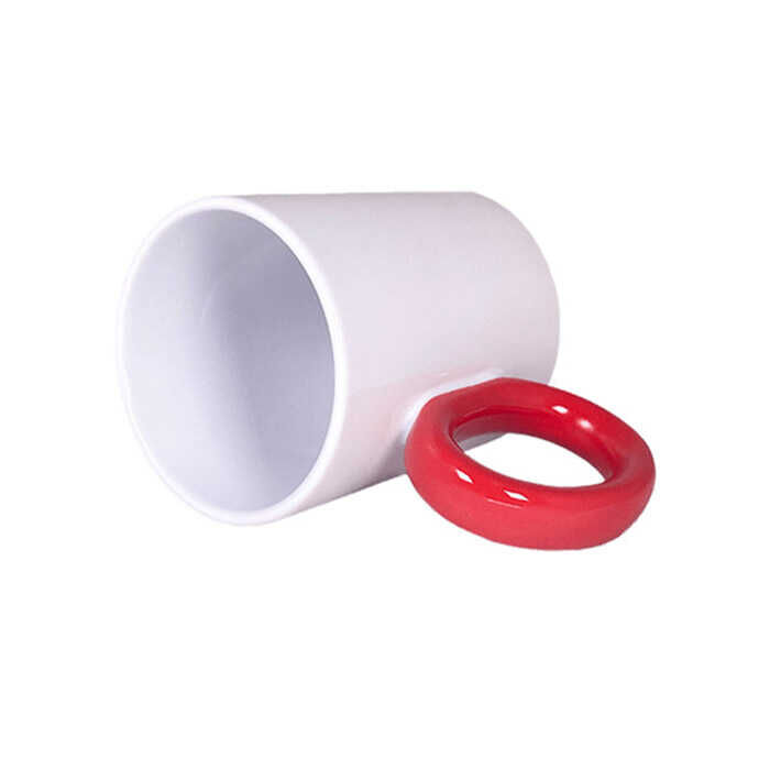 Süblimasyon Kırmızı Yuvarlak Saplı Kupa UC - 3