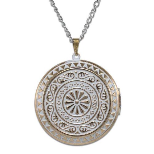 Sublimasyon Kolye Kapaklı Altın Beyaz - 