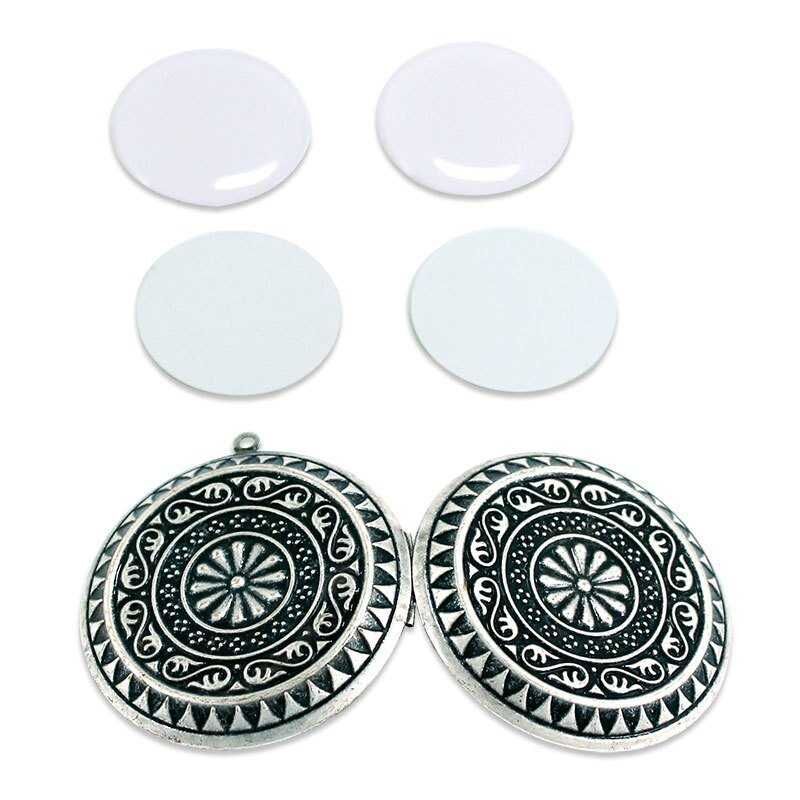 Sublimasyon Kolye Kapaklı Gümüş Antik - 3