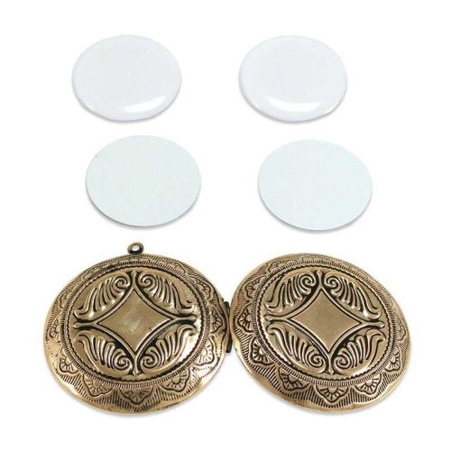 Sublimasyon Kolye Kapaklı Parlak Antik - (1)