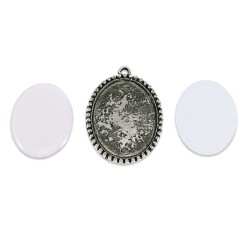 Sublimasyon Kolye TK111 Antik Nikel - 2