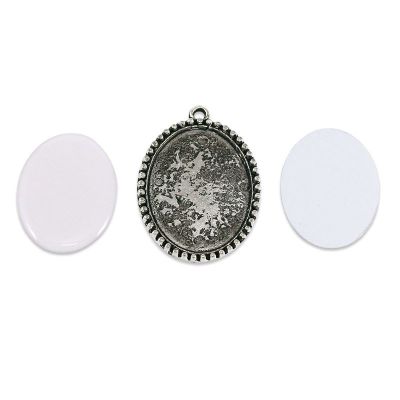 Sublimasyon Kolye TK111 Antik Nikel - 2