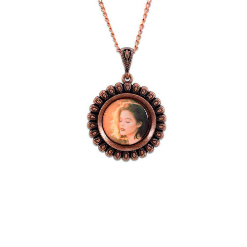 Sublimasyon Kolye TK113 Antik Bakır - 