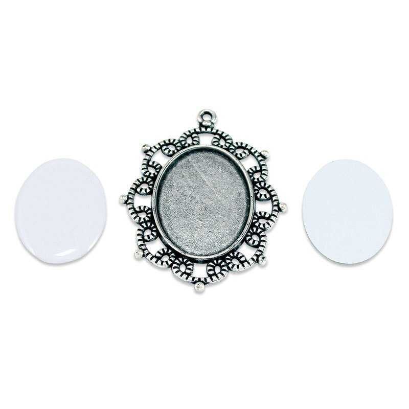 Sublimasyon Kolye TK126 Gümüş Kaplama - 2