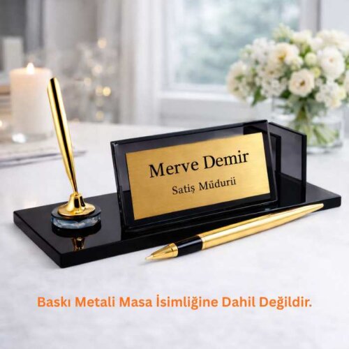 Sublimasyon Kristal Masa İsimliği KC512S Tekli A - (1)