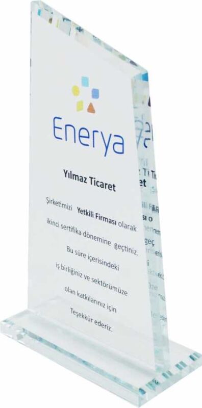 Sublimasyon Kristal Plaket Beyaz Dağ - 1