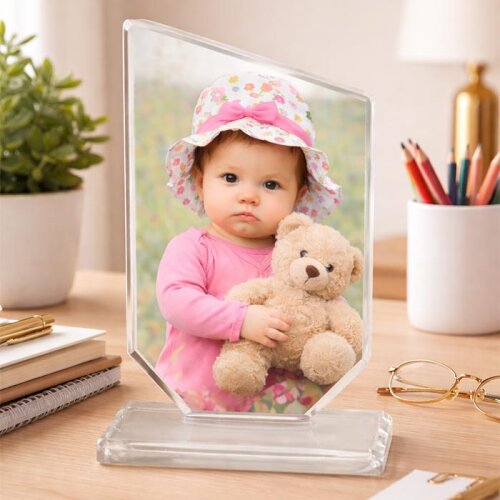 Sublimasyon Kristal Plaket Beyaz Gala - (1)