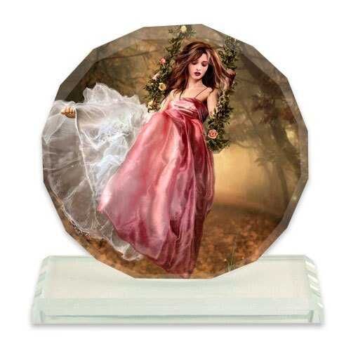 Sublimasyon Kristal Plaket Beyaz Güneş 15cm - 1