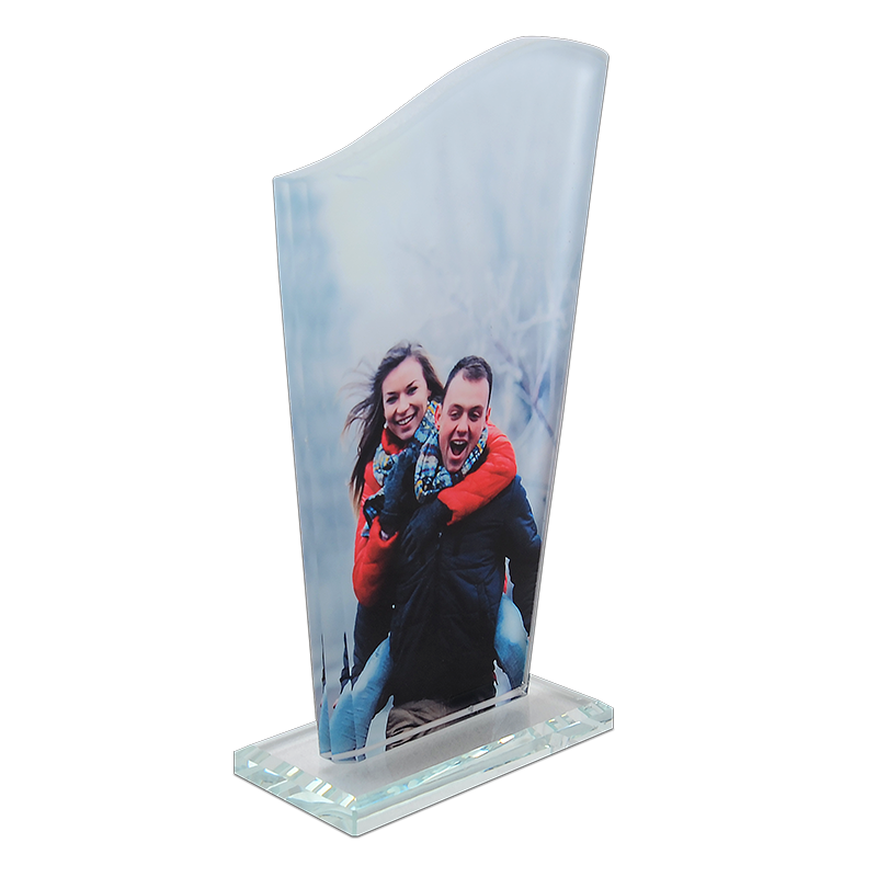 Sublimasyon Kristal Plaket Beyaz Küçük Dalga - 1