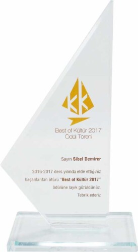 Sublimasyon Kristal Plaket Beyaz Yelken - 