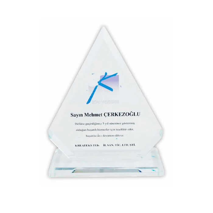 Kristal Plaket Prizma 8MM - 1