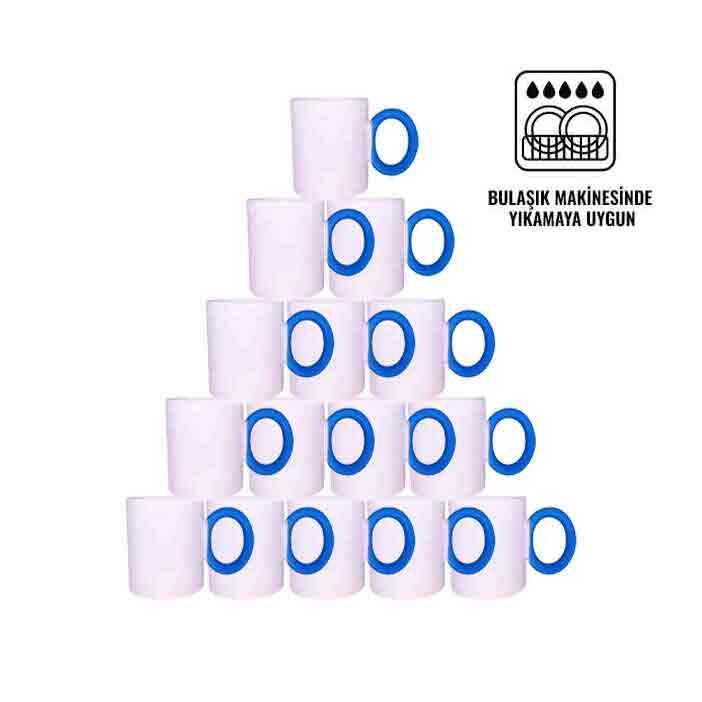 Süblimasyon Mavi Yuvarlak Saplı Kupa UC Kutusuz - 1