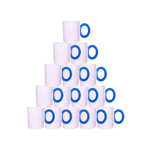 Süblimasyon Mavi Yuvarlak Saplı Kupa UC Kutusuz - 2