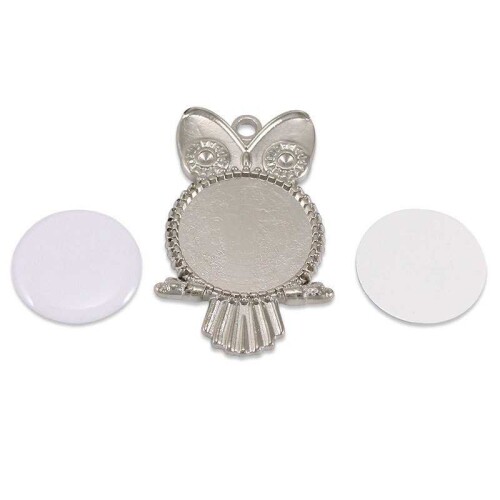 Sublimasyon Metal Anahtarlık Nikel Kaplama MA117 - (1)