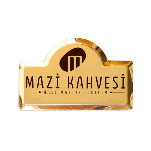Sublimasyon Metal Yaka İsimliği KC3003 Altın Kubbe - 1
