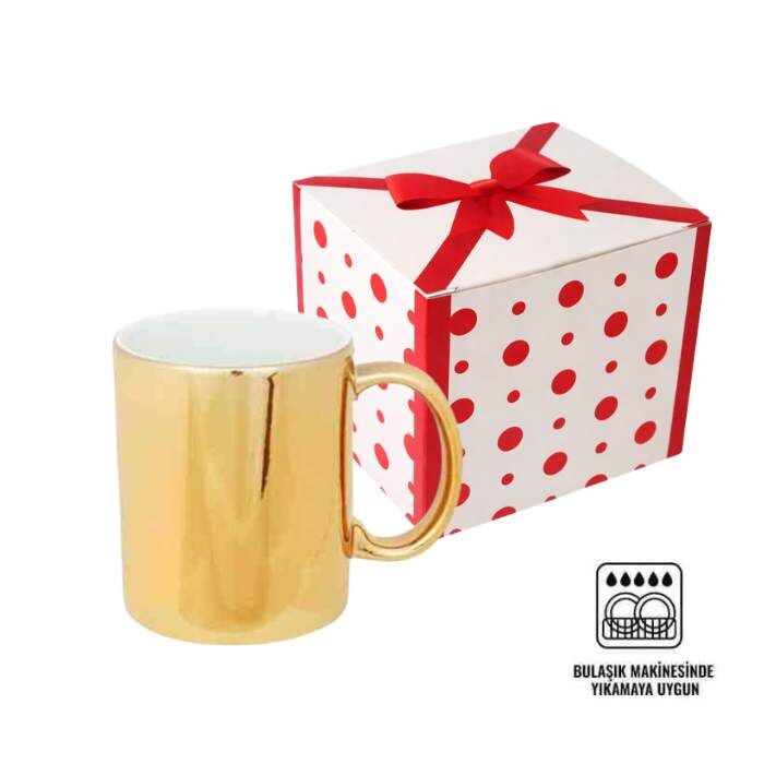 Sublimasyon Metalik Altın Yaldız Kupa - 2