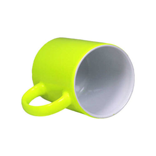 Sublimasyon Neon Sarı Mat Kupa - (1)