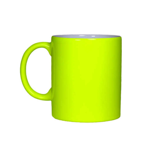 Sublimasyon Neon Sarı Mat Kupa - 