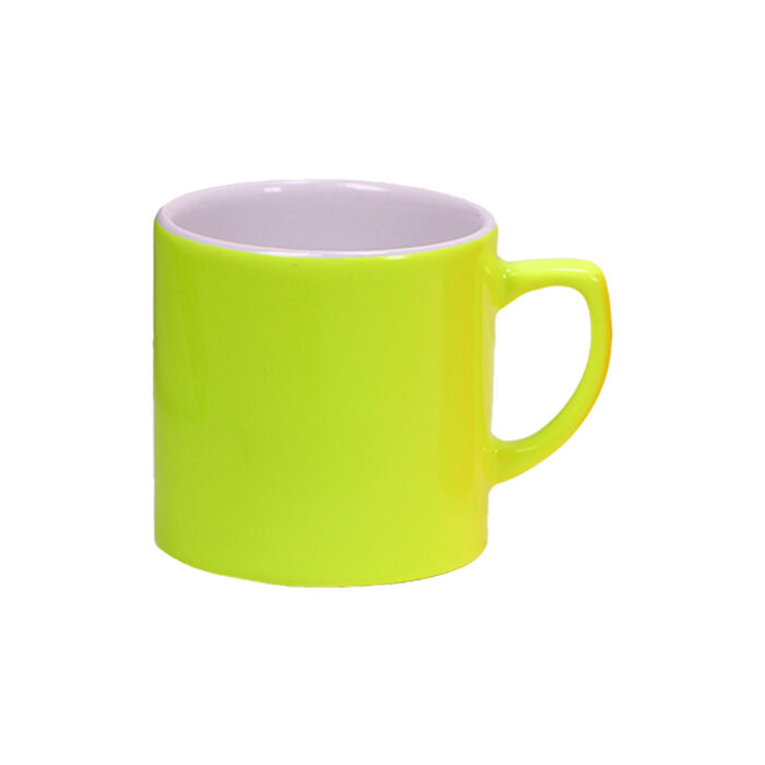 Sublimasyon Neon Sarı Parlak Kahve Fincanı - 1