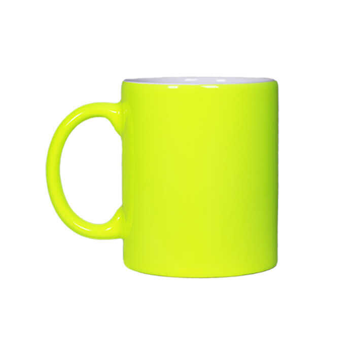 Sublimasyon Neon Sarı Parlak Kupa - 2