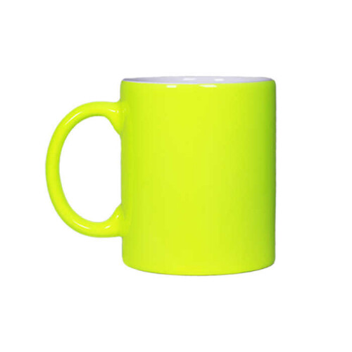 Sublimasyon Neon Sarı Parlak Kupa - (1)