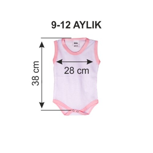 Sublimasyon Pembe Askılı Bebek Zıbını 9-12 Ay - (1)