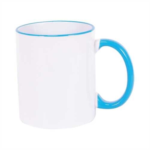 Sublimasyon Sapı Açık Mavi Renkli İthal Kupa - 