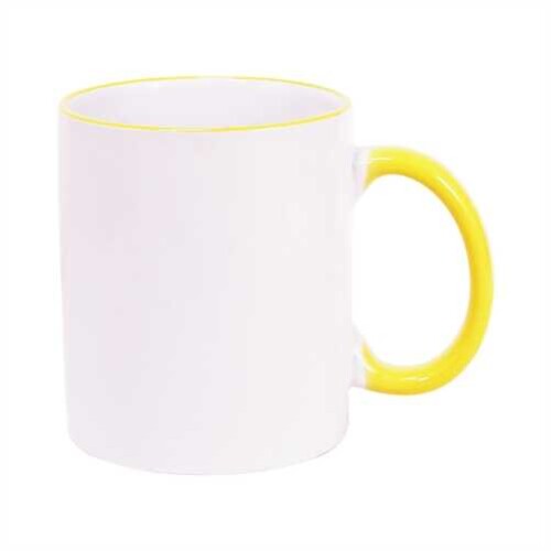 Sublimasyon Sapı Sarı Renkli İthal Kupa - 1