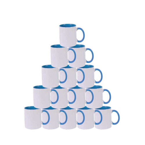 Sublimasyon Sapı ve İçi Mavi Mega Kupa Kutusuz - 2