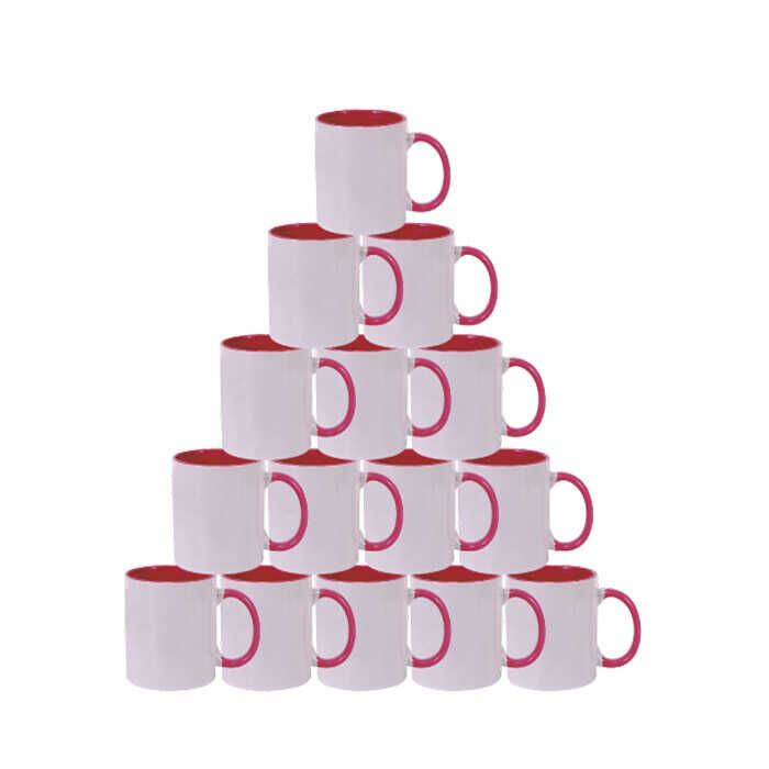 Sublimasyon Sapı ve İçi Pembe Mega Kupa Kutusuz - 2