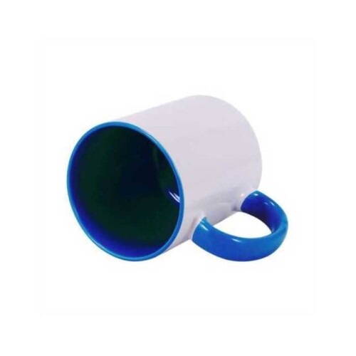 Sublimasyon Sapı ve İçi Renkli Kupa Mavi - Mega - 3