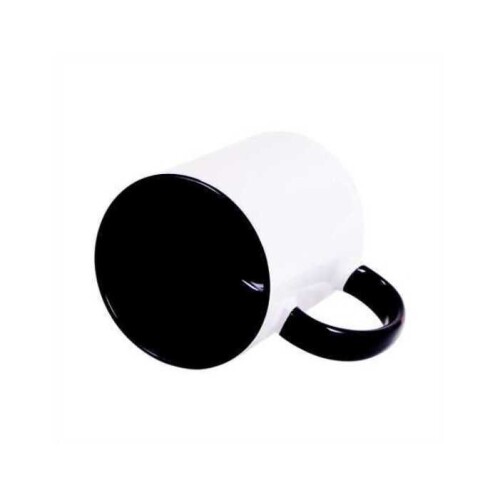 Sublimasyon Sapı ve İçi Renkli Kupa Siyah - Mega - 4