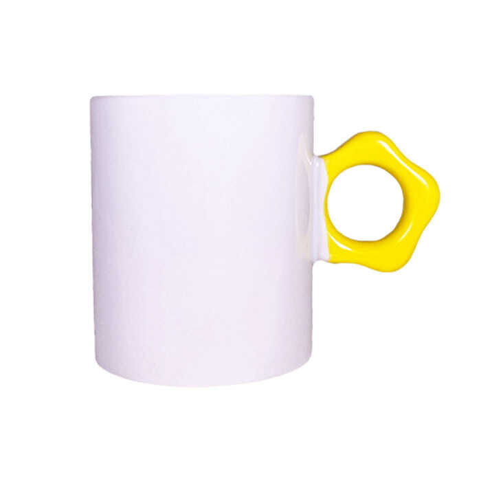 Süblimasyon Sarı Çiçek Saplı Kupa UC - 2