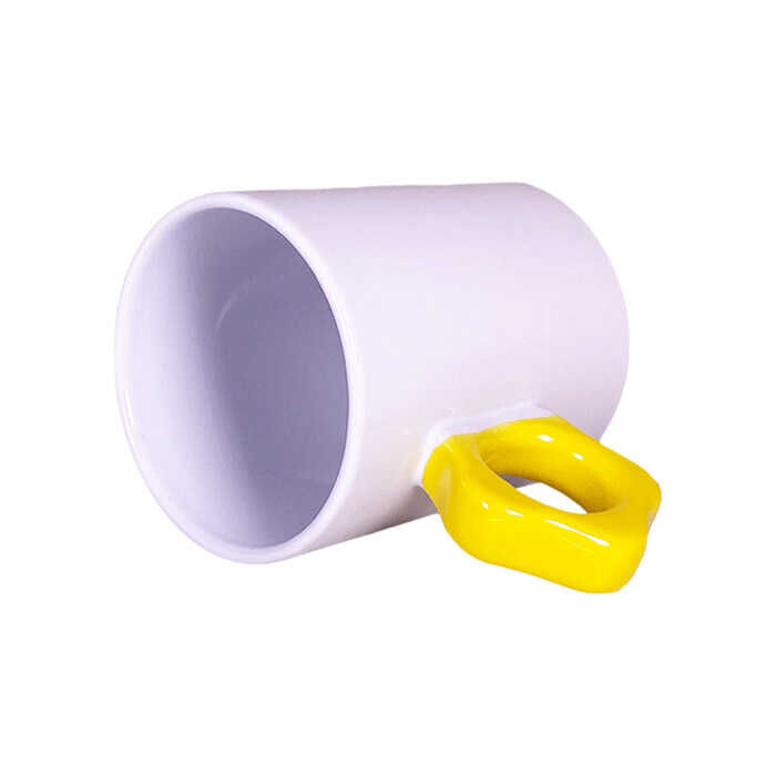 Süblimasyon Sarı Çiçek Saplı Kupa UC - 3