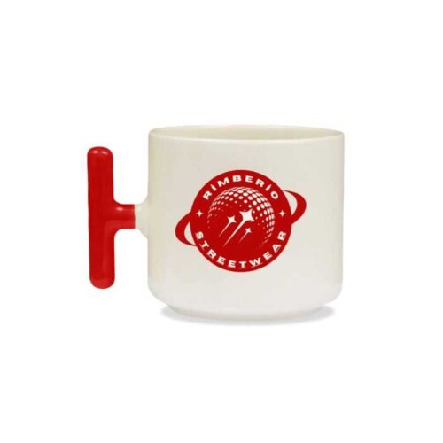 Sublimasyon Seramik T Kupa Bardak Sapı Kırmızı - (1)