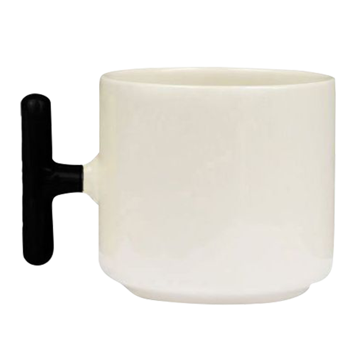 Sublimasyon Seramik T Kupa Bardak Sapı Siyah Ksuz. - 1