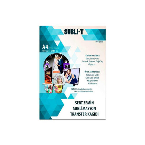 Süblimasyon Sert Zemin Transfer Kağıtları - Subli T (1)