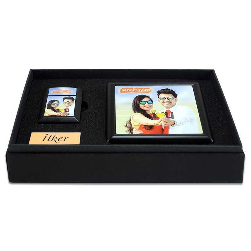 Sublimasyon Sigara Kutusu ve Çakmak Seti - 2