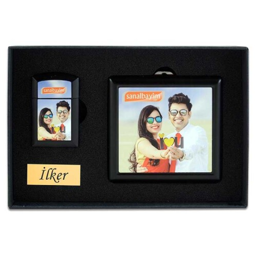 Sublimasyon Sigara Kutusu ve Çakmak Seti - 3