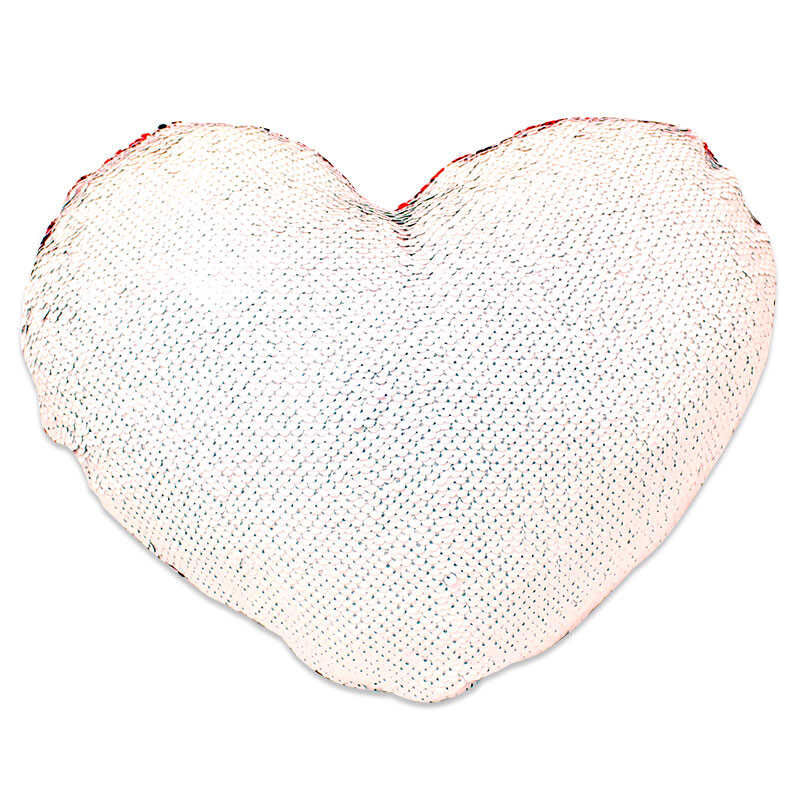 Sublimasyon Sihirli Kalp Yastık Kırmızı - 2