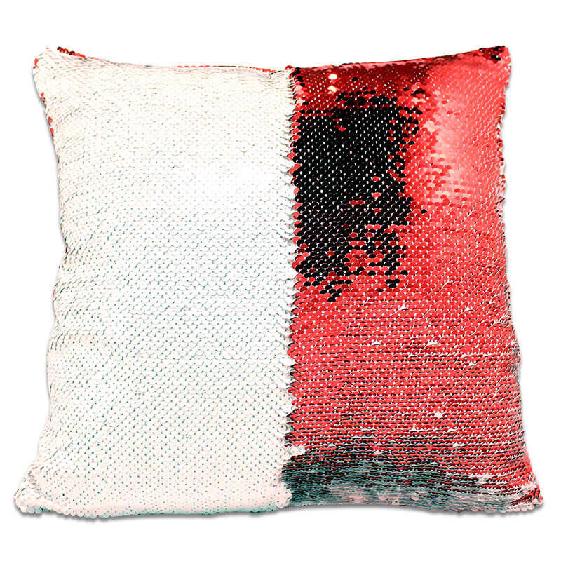 Sublimasyon Sihirli Kare Yastık Kırmızı - 1