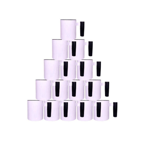 Süblimasyon Siyah Ahşap Saplı ve İçli Kupa UC Ksz - 